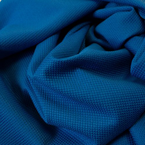 blauw licht elastische piqué katoen polyester mengeling stoffen van leuven a la ville.